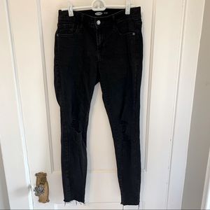 Old Navy Rockstar Super Skinny Black Denim Jeans